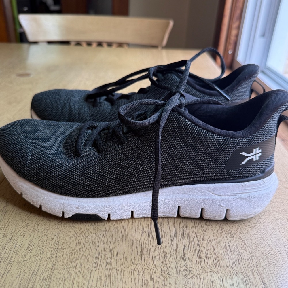 Kuru Quantum Womens 7.5 Black  Grey Mesh Athletic Walking Shoes Ortho Nursing